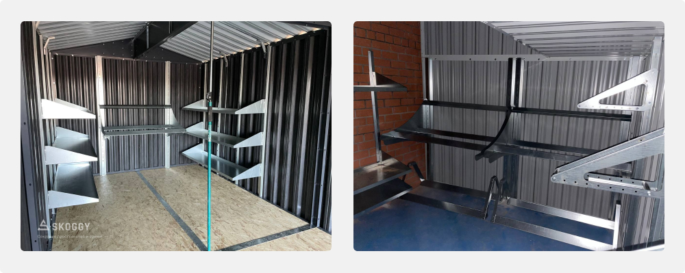 Системы хранения для хозблока 3 на 6