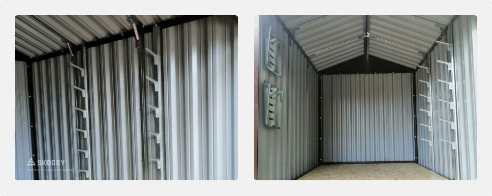 Системы хранения в сарае SKOGGY для инвентаря