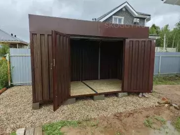 Хозблок для садового инвентаря в расцветке "под дерево" в дер. Бабаиха, Дмитровский г.о, МО