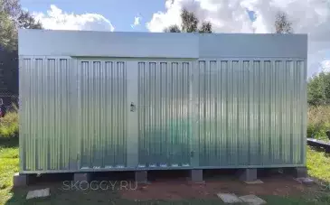 Надёжный хозблок 5×2,16 м доставлен и установлен в Тверскую область
